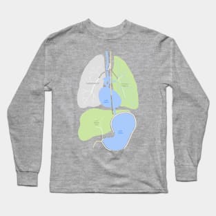 Internal Organs Street Map Long Sleeve T-Shirt